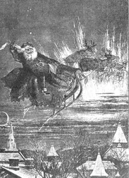 Een bezoek van St. Nicholas, 1860s